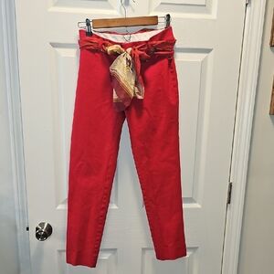 Crown and Ivy, Tailored Red Ankle/Cropped Jeans, Women's Size 2